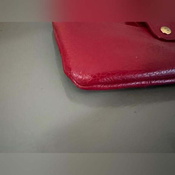 Lodis red leather wristlet - Picture 4 of 5